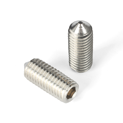304不銹鋼A2-21H內六角錐端緊定螺釘GB78